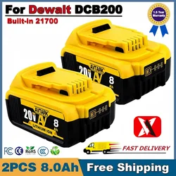 Screwdriver battery for dewalt 20v dcf850 DCF887 tools compatible DCB200 DCB182 DCB609 DCB184 batteries 6.0Ah dcb112 dcb102