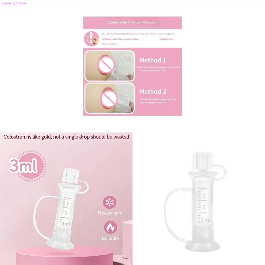 

D0JC Breastfeeding Milk Storage Solution Colostrum Collecting Container Tube 3ML