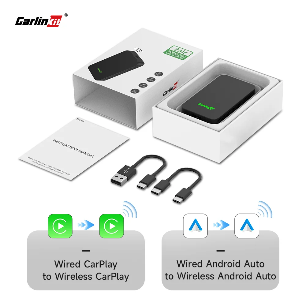Carlinkit 5.0 2air Carplay Wireless Android Auto Wireless Adapter für Toyota Mazda Ford Vw Peugeot Skoda Kia Haval Wifi BLE