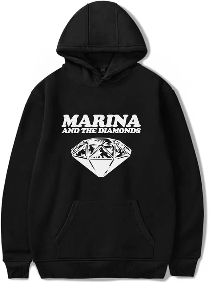 

Marina Diamandis Hoodie Marina and the diamonds Merch for Men and Women Long Sleeve Sweatshirt Diamonds Print Tops