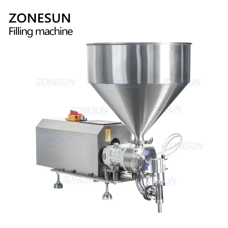 ZONESUN ZS-RPGT900 máquina de llenado de bomba de Rotor semiautomática pasta de pegamento de Gel mermelada de miel esmalte de uñas relleno de carne queso