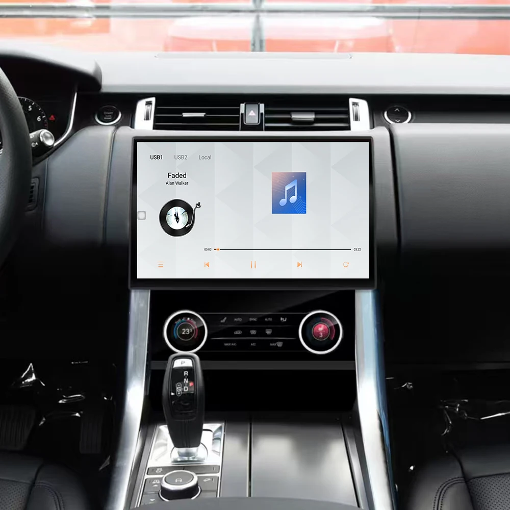 

13.3inch Dual System For Range Rover Sport L494 14-17 Car Radio Android CarPlay Multimedia Player True Curved Screen Navigation