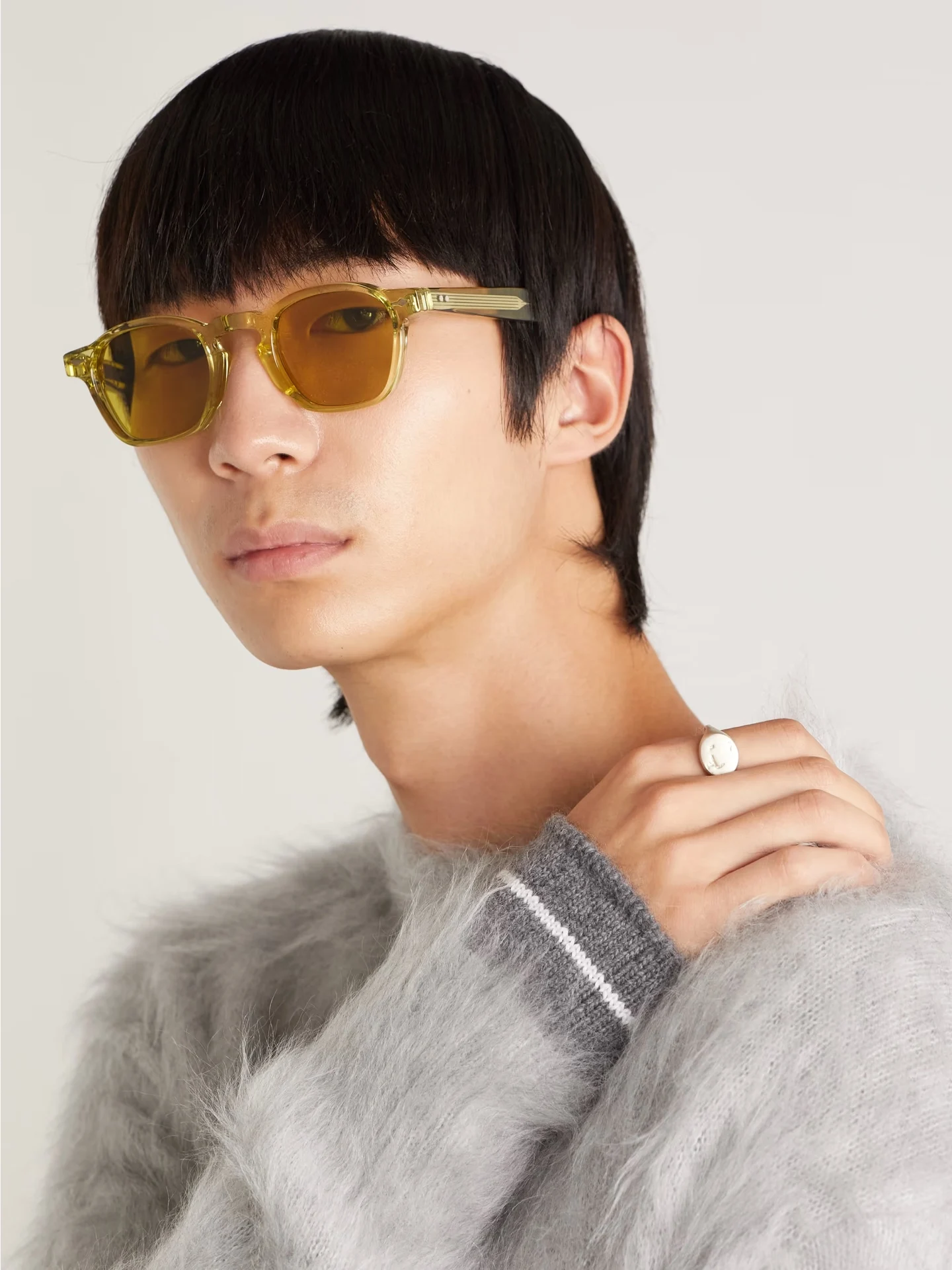 JACQUES MARIE MAGE نظارات شمسية نسائية سميكة من الأسيتات للرجال مربعة عتيقة نظارات خارجية كلاسيكية للشمس للسفر والشارع