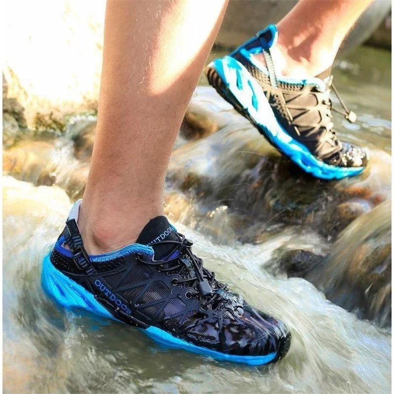 Outdoor Hiking Sport Shoes Summer Climbing Fishing Trekking Quick Dry Breathable Non-slip Upstream Shoes Sneakers Man Woman