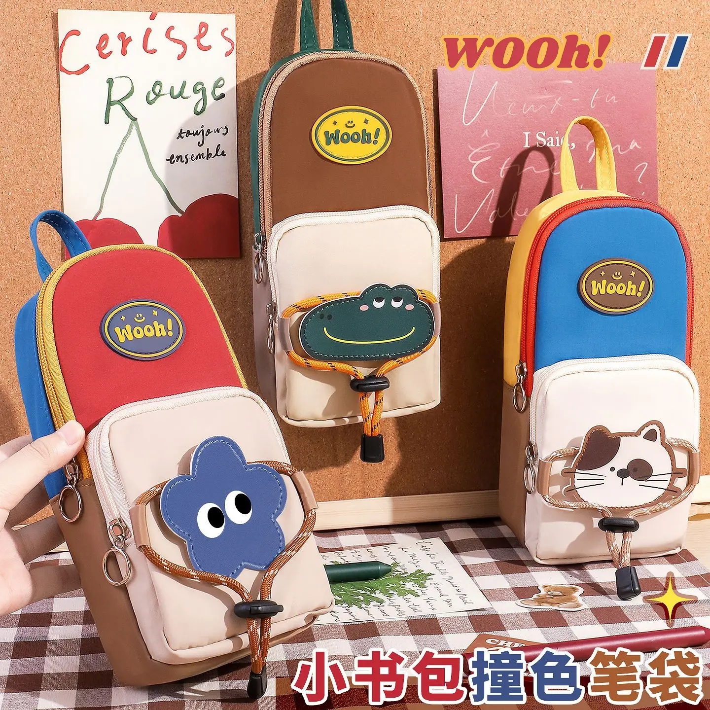 

New Large Capacity Pencil Case Stationery Pen Pouch Beauty Bag Portable Cosmetic Storage Bag Back to School Student Supplies
