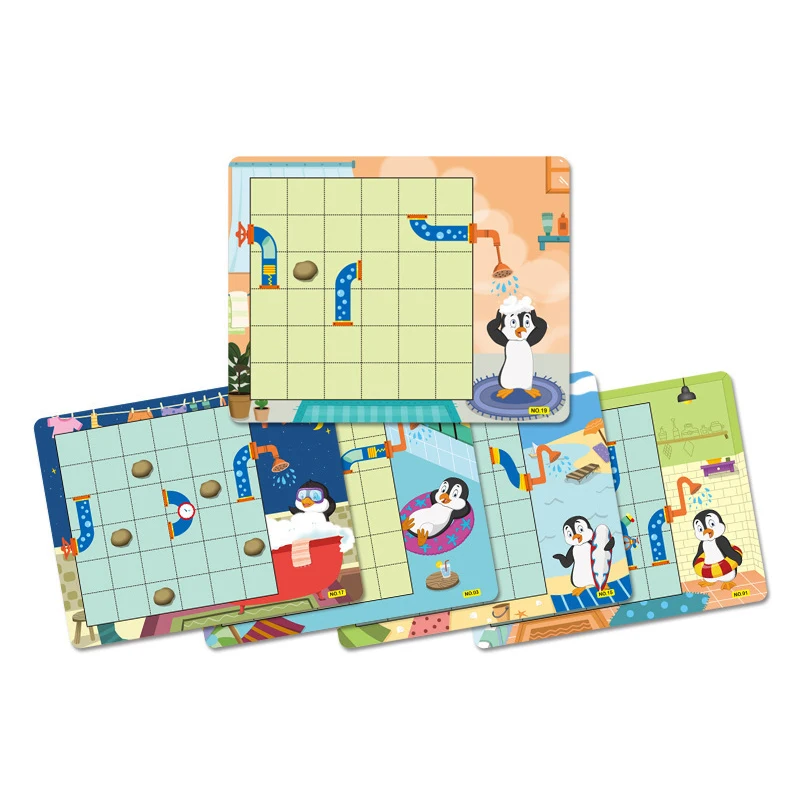 Labyrinth-Logik-Puzzlespielzeug für Kinder – Denkaufgabe-Spiel für Familienspielacht, Lernspielzeug