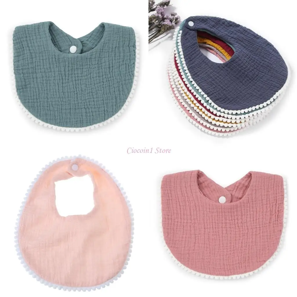 

Y1UB Baby Bandana Drool нагрудники с кружевной отделкой для детского хлопка слюна