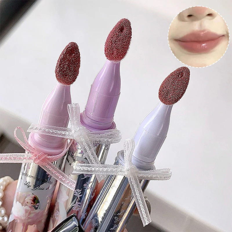1 szt. Cappuvini Ballet Girls Mirror Crystal Lip Gloss - Wodoodporny, filmujący błyszczyk do ust z aplikatorem z gąbeczką, szklany efekt.