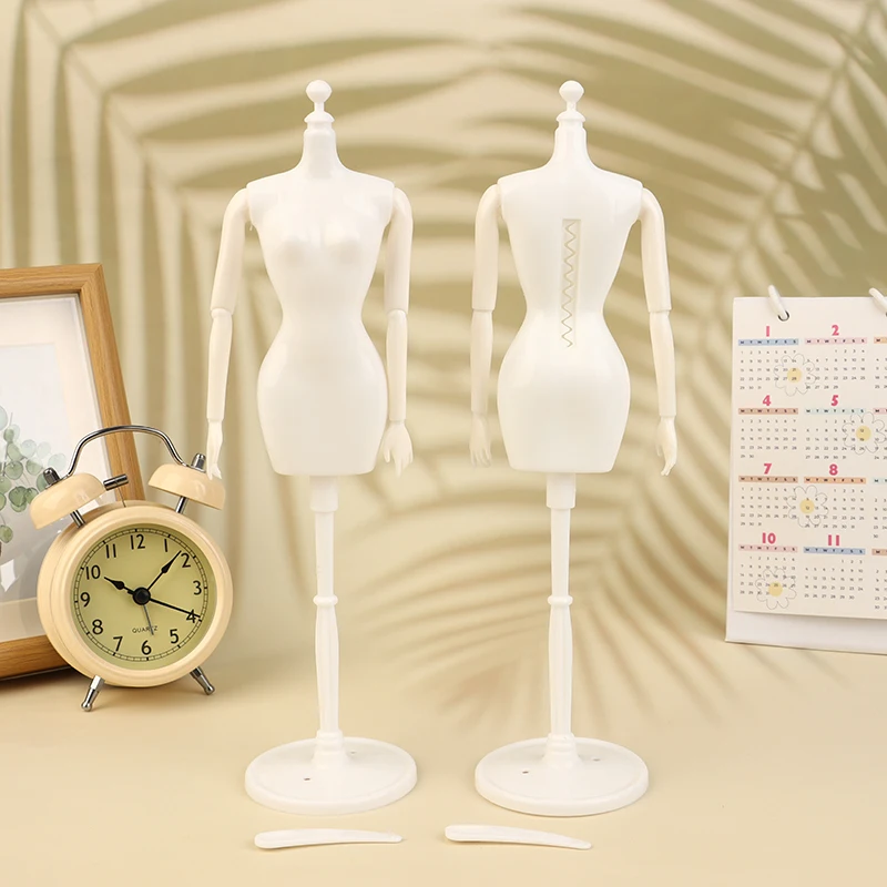 

1:6 Doll Mannequin Coat Hanger Dollhouse Doll Skirt Support Wedding Mannequin Stand Humanoid Model Toy Doll Gown Display Stand