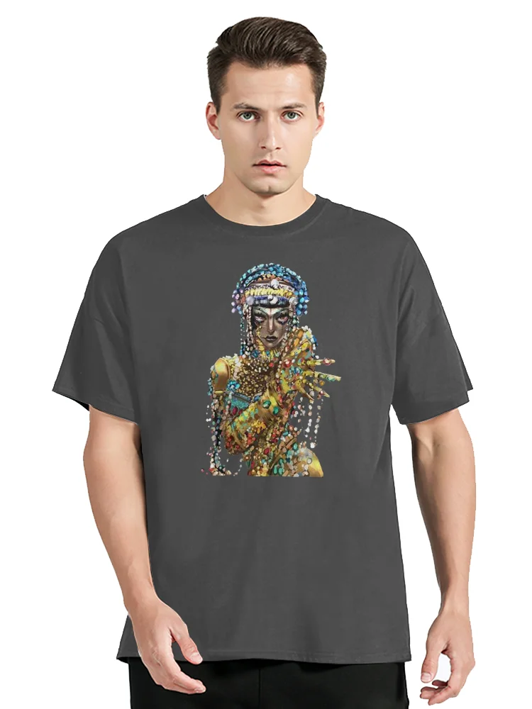 مذهلة الحب الموت والروبوتات Jibaro تي شيرت الحب صفارة الإنذار التلفزيون التي شيرت الرجال القطن قصير الأكمام تيز الملابس المتضخم تي شيرت بلايز #4