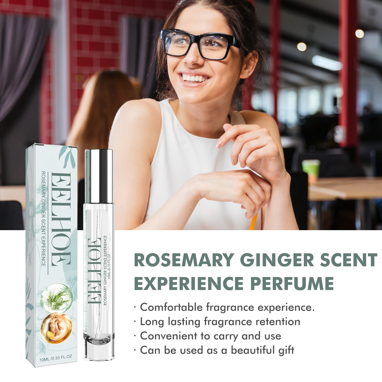 EELHOE Perfume For Women Rosemary Ginger Perfume Attracts The Opposite Sex Lasting Fragrance Irresistible Feminine Perfume