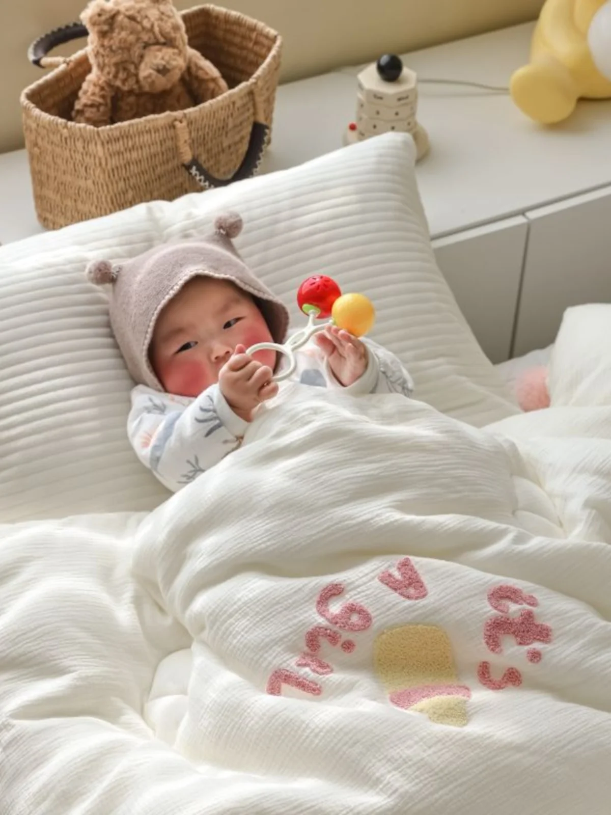 

Детское одеяло Babyhouse A-Class New 2026, 60 предметов, двухслойное, хлопковое, для кондиционированных помещений, летнее, охлаждающее