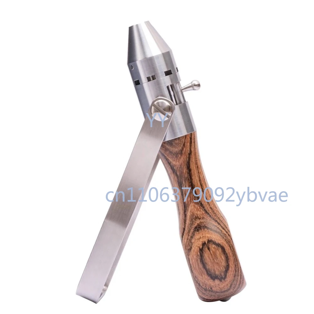 1891 German Replica Ratchet Screwdriver Set Semi-Auto Reversible Lever 5 Bits 9 Sockets Wooden Handle 4mm 6.35mm