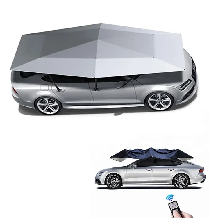 4.2m 4.8m anti-uv kit semi-automatic outdoor car roof shelter vehicle tent windshield sunshade cover car umbrella sun shade