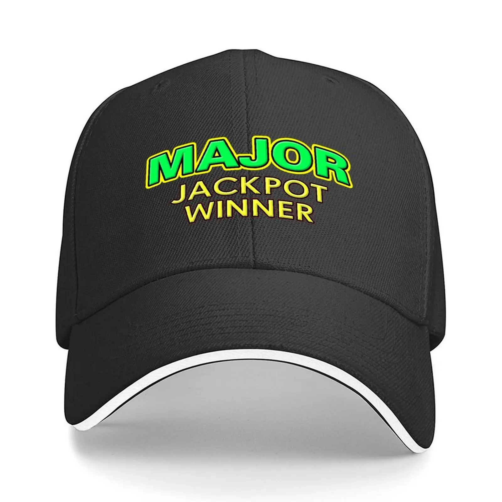 

Major Jackpot Winner Baseball Cap luxury caps black foam party Hat fashionable Men Golf Wear Women's