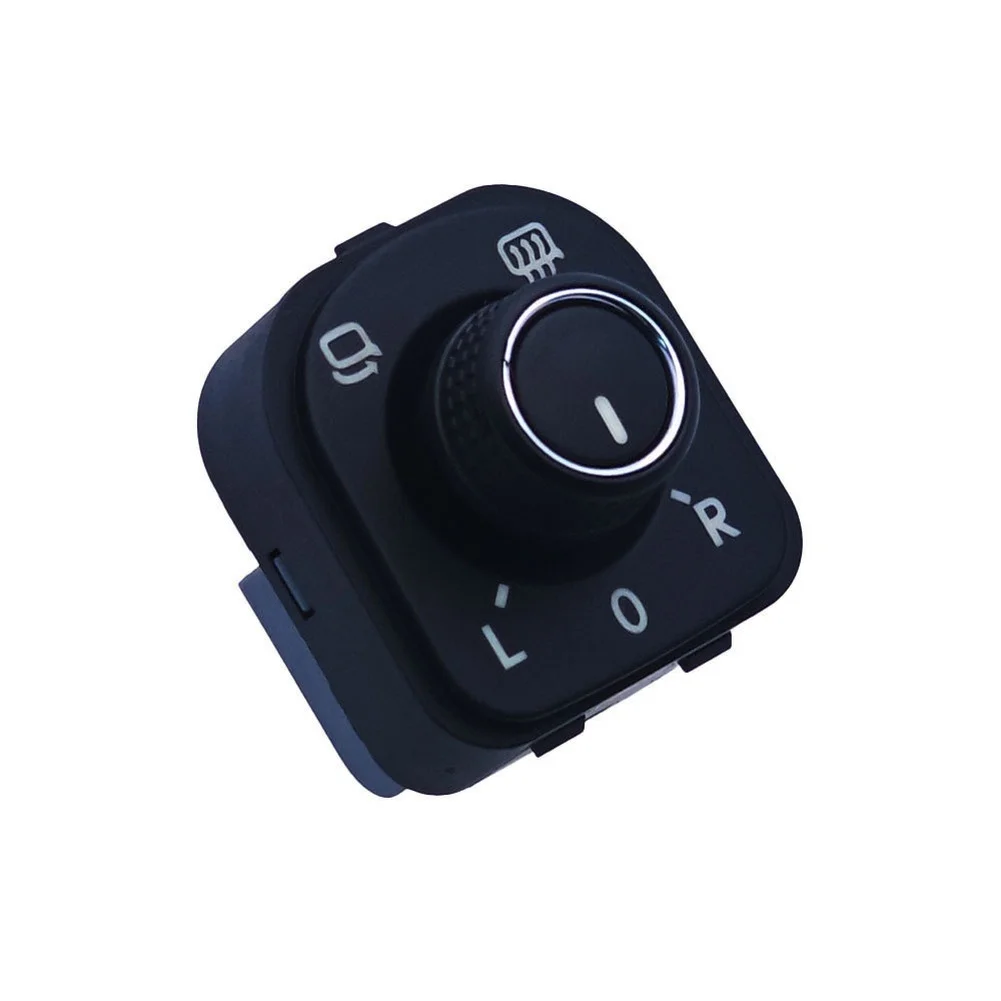 Rearview Control Switch Black Side Mirror Switch Direct Replacement Easy Installation Precise Fitment OEM Standard