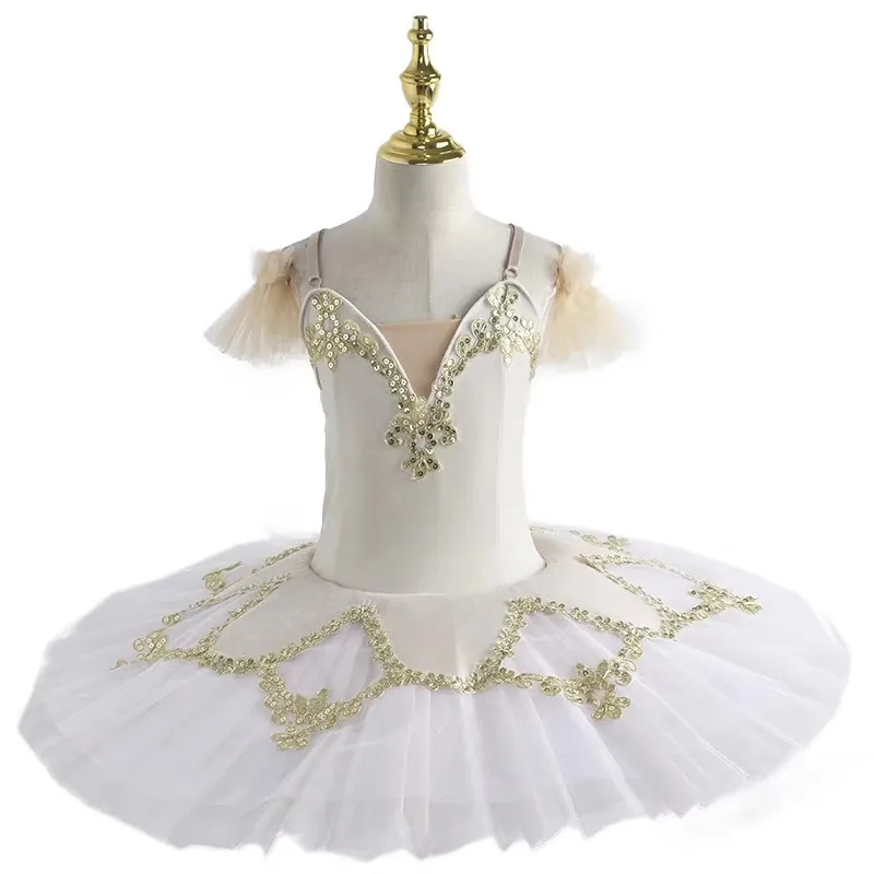 Tutú de Ballet profesional para niños, vestido de Ballet Eskirada, ropa de danza del vientre para niñas y niños, disfraz de escenario actuación con aro