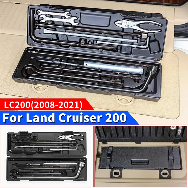 For 2008-2021 Toyota Land Cruiser 200 Tailgate Trunk Emergency Toolbox LC200 Fj200 Interior Upgraded Accessories Modification