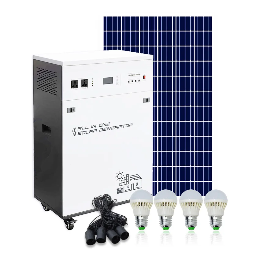 2000W 3200W Solar Storage Kit, 7KVA Off Grid Home Energy System Without Lithium Battery