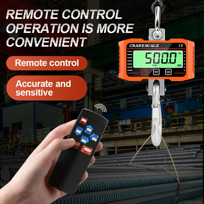 

Электронные подвесные весы 2000 кг, промышленный ЖК-дисплей, электронные портативные подвесные весы с крючком 1000 кг