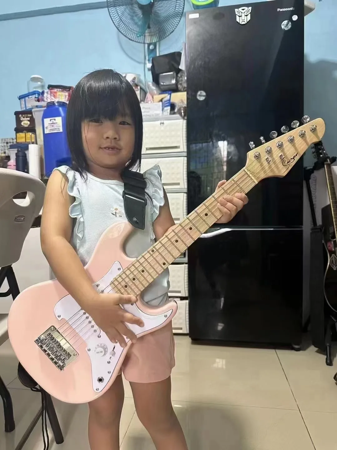 Professional Mini Electric Guitar for Children, High Quality, 6 Strings, Music, Travel, Custom, 6 Strings, S T