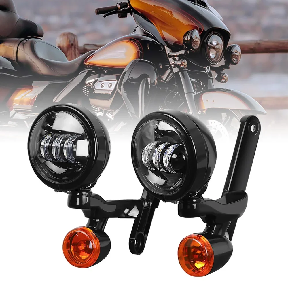 Voor Harl-ey Extra Verlichting Extra Verlichting Beugels Mistlamp voor Ha-rley Cvo Street Glide Flhx 2006-2020 Frame Onderdelen