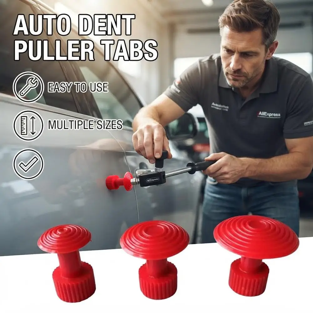 Paintless Dent Repair Kit Car Dent Remover Glue Tabs Non Riveted Pulling Head Accessories For Slide Hammer Dent Lifter