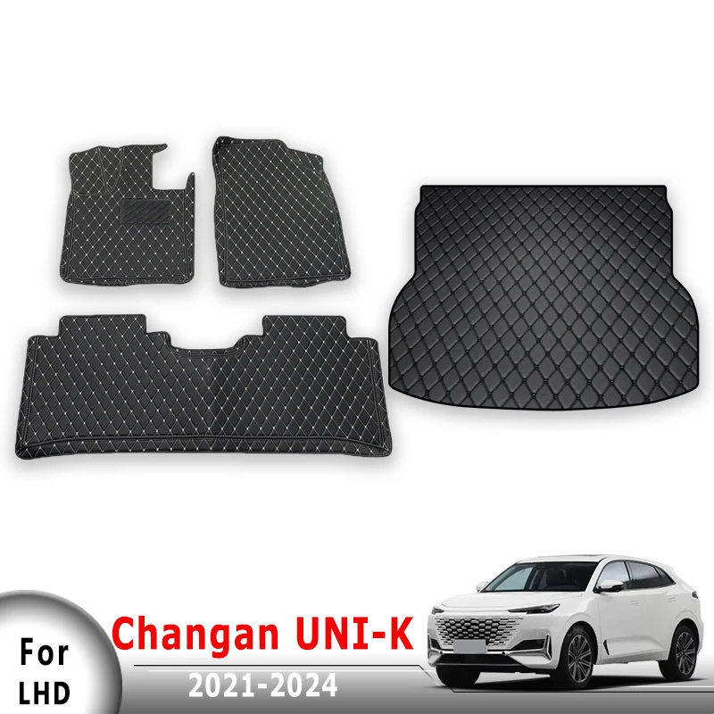 

Автомобильные коврики, ковры в багажник для Changan UNI-K UNIK 2021 2022 2023 2024, автомобильные аксессуары для интерьера, водонепроницаемая подставка для ног