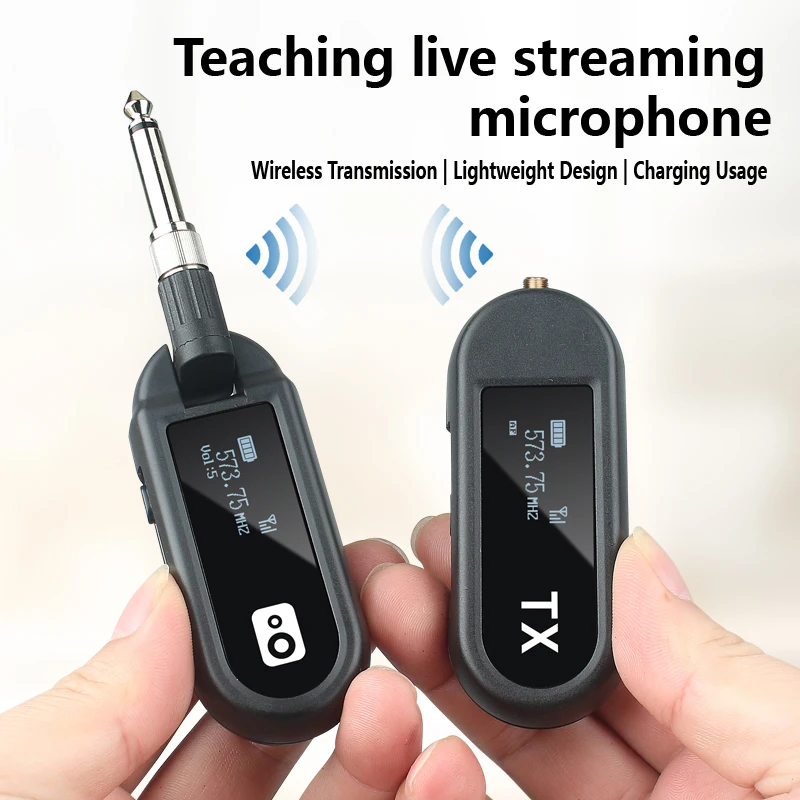UHF Wireless Headset Microphone Skin Tone Rechargeable Transmitter Receiver 3.5mm Plug For Stage Performance Teaching Speech Liv
