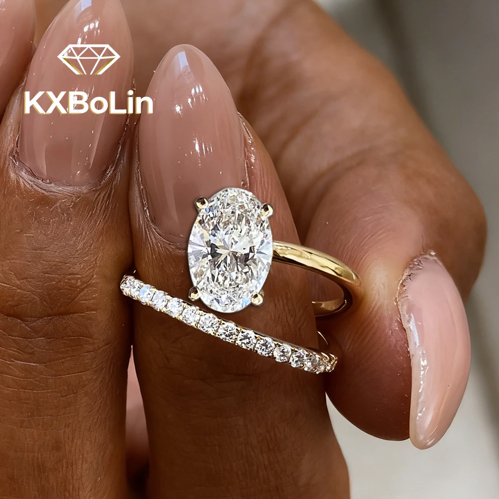 

Кольцо для помолвки с овальным муассанитом 1 карат для женщин, обручальное кольцо с паве-инкрустацией, спиральный дизайн, серебро S925, с потайным ореолом из бриллиантов, кольцо для предложения руки и сердца