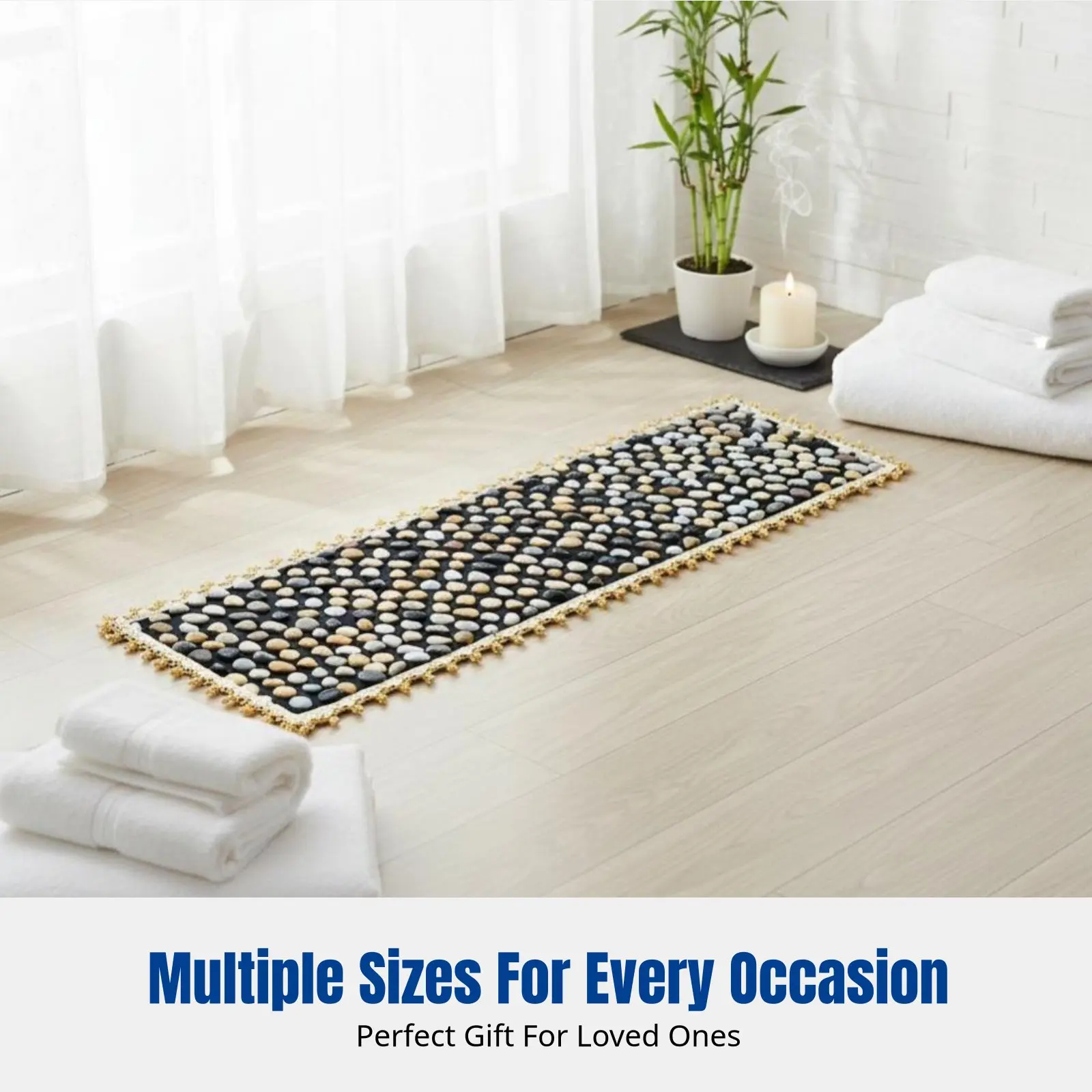 

Creek Stone Foot Acupoint Press Board, Home Wellness, Non-Slip, Gift for Parents