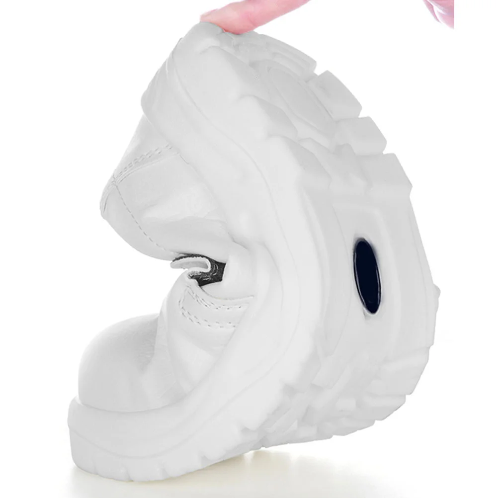 

1Pair Breathable Dustproof Safety Shoes White Low-Heel Workshop Shoes Lightweight Comfortable Industrial Workplace Footwear