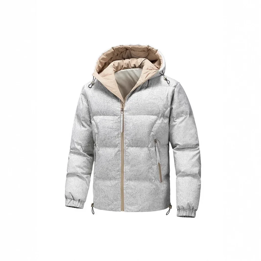 

Высококачественная мужская хлопковая куртка с капюшоном, зимняя модная теплая ветрозащитная повседневная верхняя одежда, удобный мягкий материал