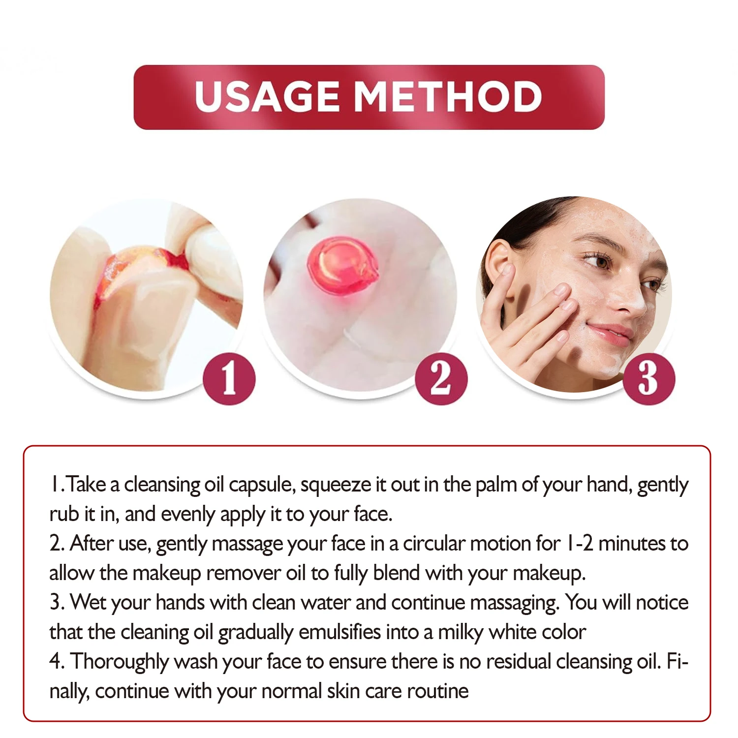 ECO Meilleur N ° 2 capsules d'huile nettoyant en profondeur (40 pièces) - Démaquillant doux, hydratant