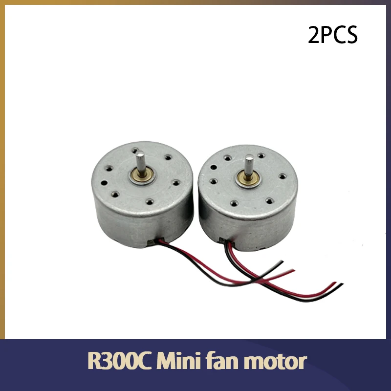 2pcs DC 1.5V 3V 4.5V 5V 6V DC Motor Micro 300 Solar Motor For DIY Toys 2 Pins Plug Spacing Brush Motors 2MM 2 Wire