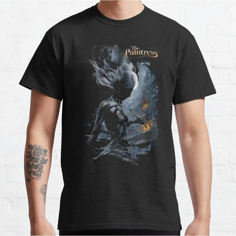 Paintress 2025 Clair Obscur Expedition 33 Dark Fantasy video game T-shirt Gift for Gamer Large size Adult Tops S-6XL