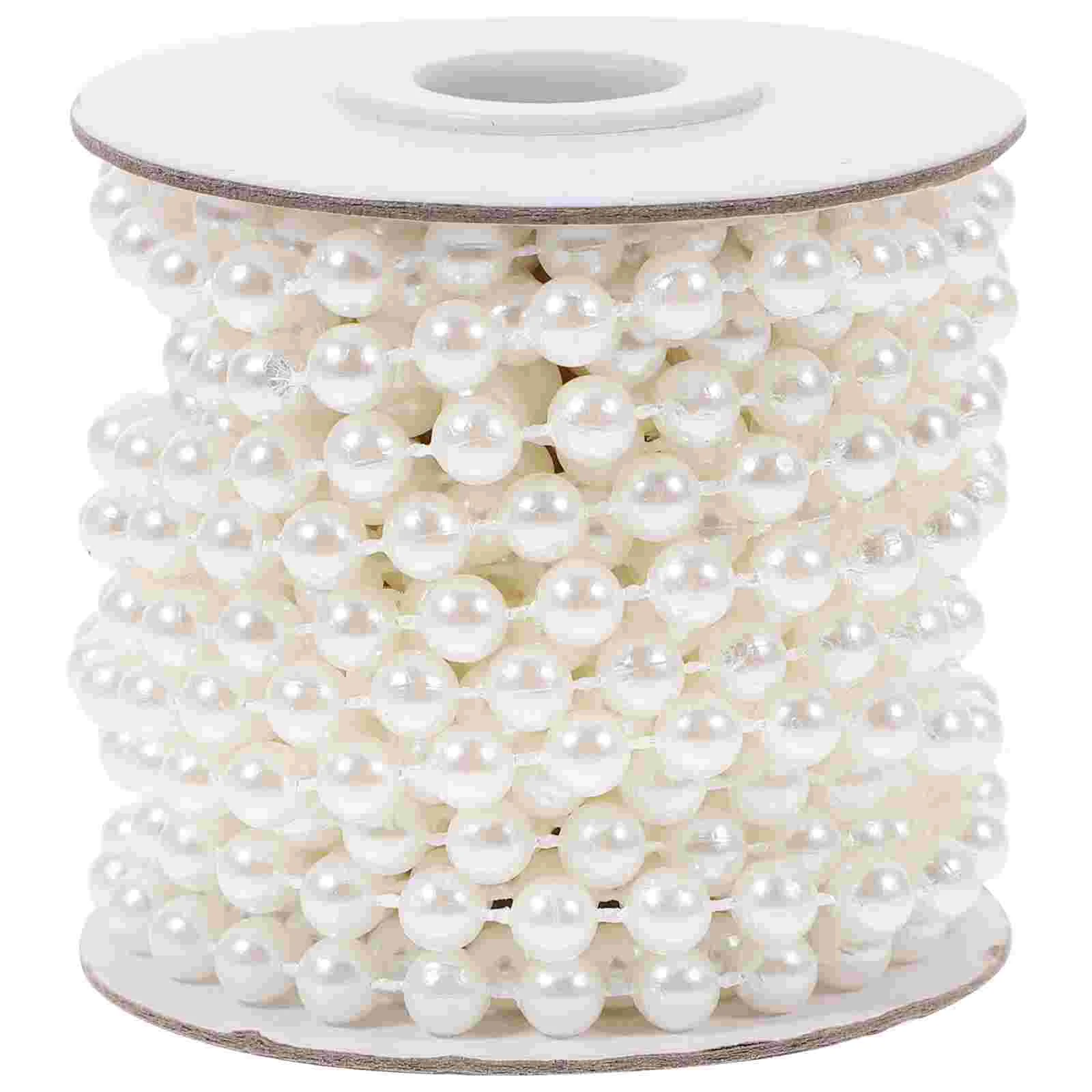 

Pearl Beads Strand Garland Wedding Chain DIY Ornament Artificial Strands Garlands Ribbon