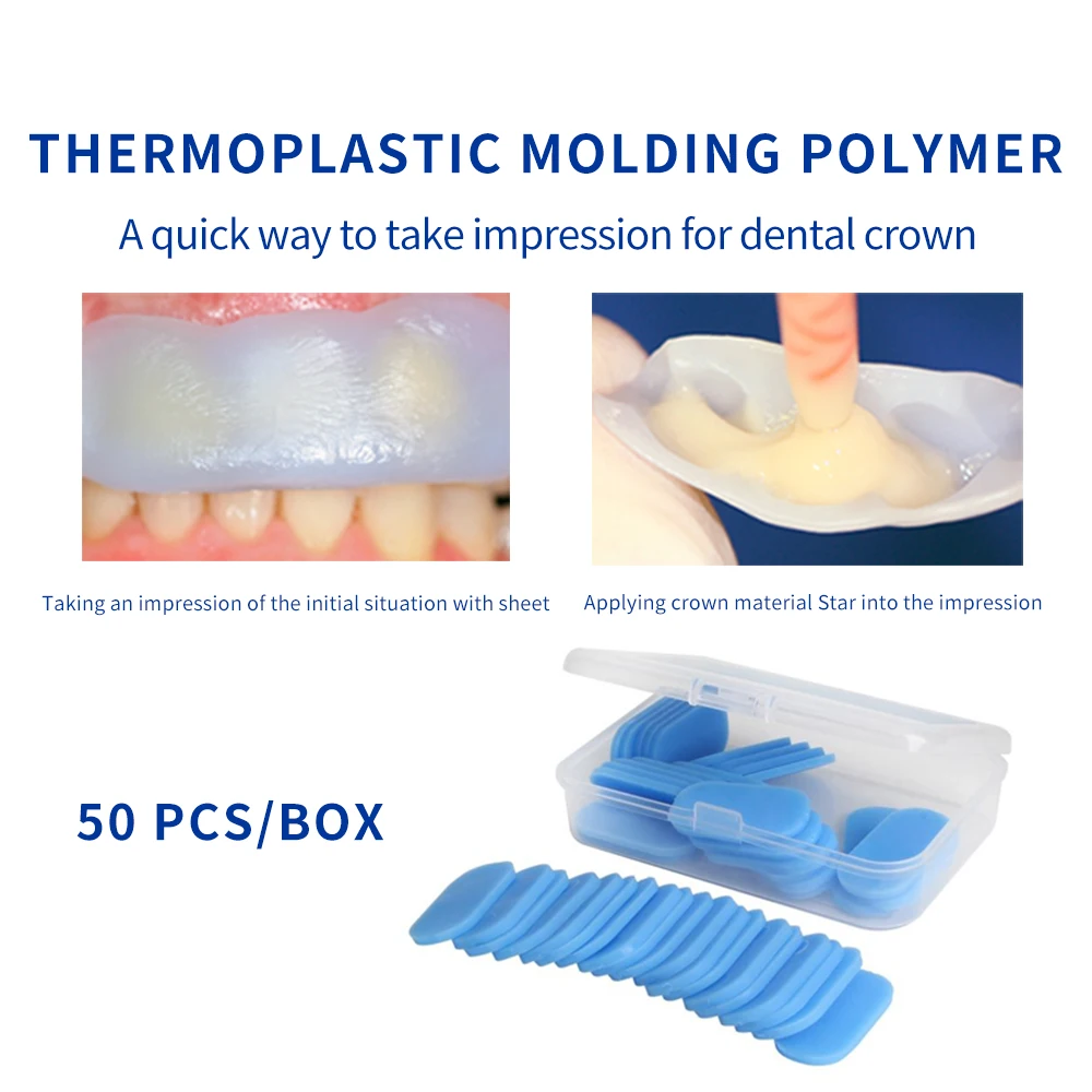 Dental Material Thermoplastic Polymer Sheet Quick Impression For Temporary Teeth Crown KTZ Disc Implant Guide Base Wax Dentistry