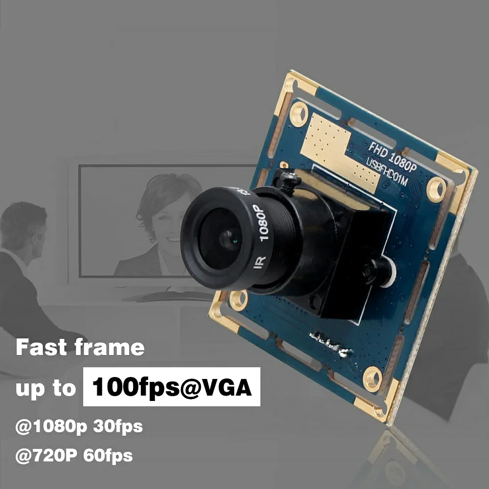 NEW ELP Free Driver Full HD Webcam UVC 2MP 30fps 1080p 60fps CMOS USB Camera Module 120fps For Windows Linux Android