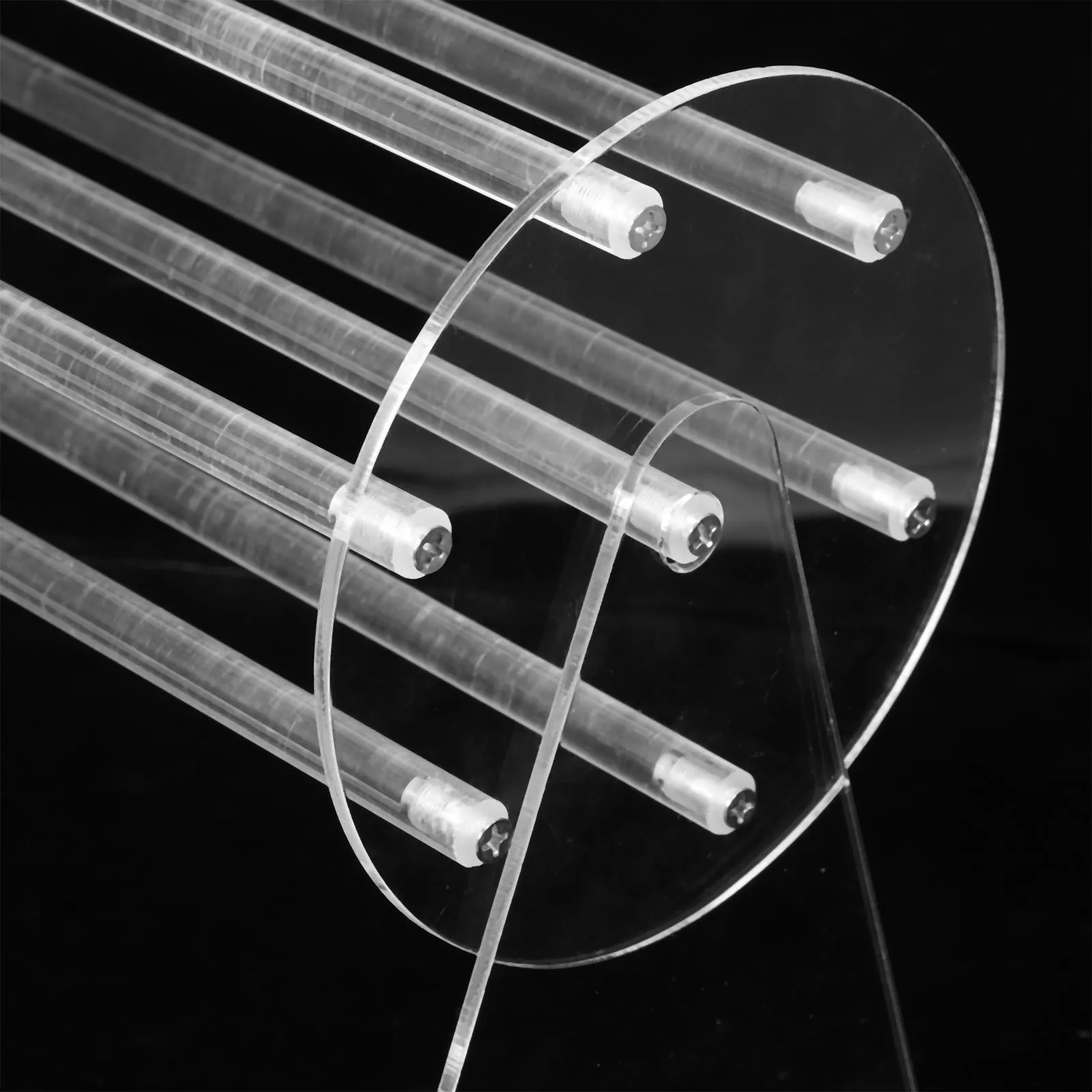 

Hair Clip Organizer Clear Acrylic Claw Clip Holder Easy Assembly Display Stand for Countertop Space Saving Hair Accessory