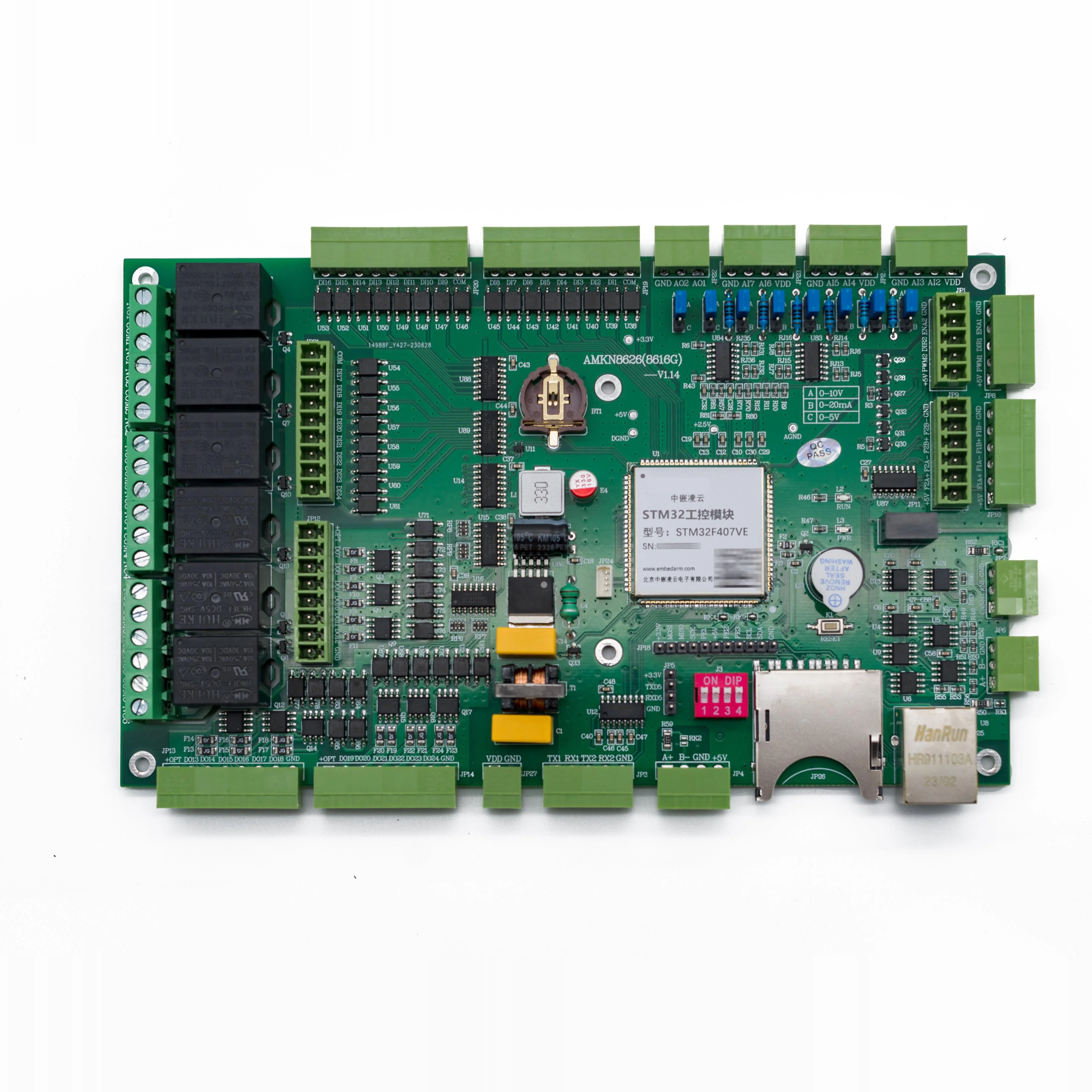 AMKN measurement and control industrial control board 8626/STM32F107407 motor control AGV isolated input and output PWM