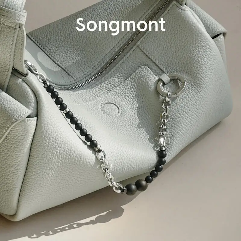 Songmont Holzperlen-Halskette, Armband, Multiway Wear, Unisex, Gothic-Stil, verstellbare Kette, Schwarz, Braun, Silber, 2025, neuer Trend