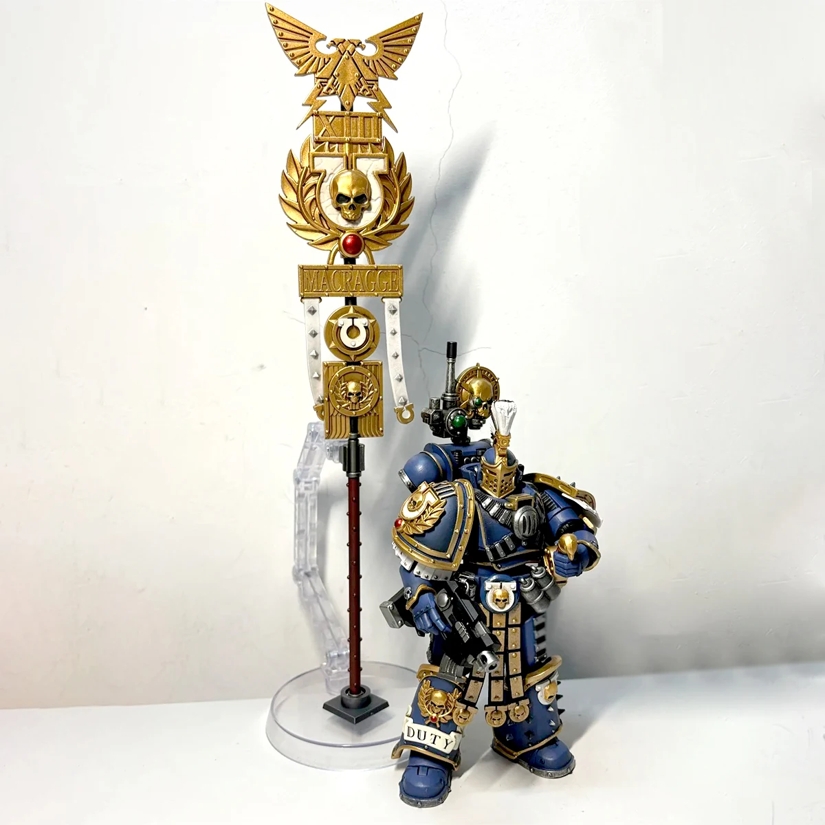JOYTOY Warhammer 30K Action Figure 1/18 Ultramarines Remus Ventanus Anime Beeldje Met Gelede Gewrichten Model Collectie Speelgoed