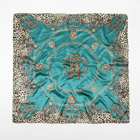 Hotsale Leopardtryck Fyrkantig Halsduk Bandana Wrap Siden Satin Muslimsk Hijab Mjuk Huvudduk Fest Hårband Foulard Väska Band Turban 10 best sales turbanhalsduk - №7