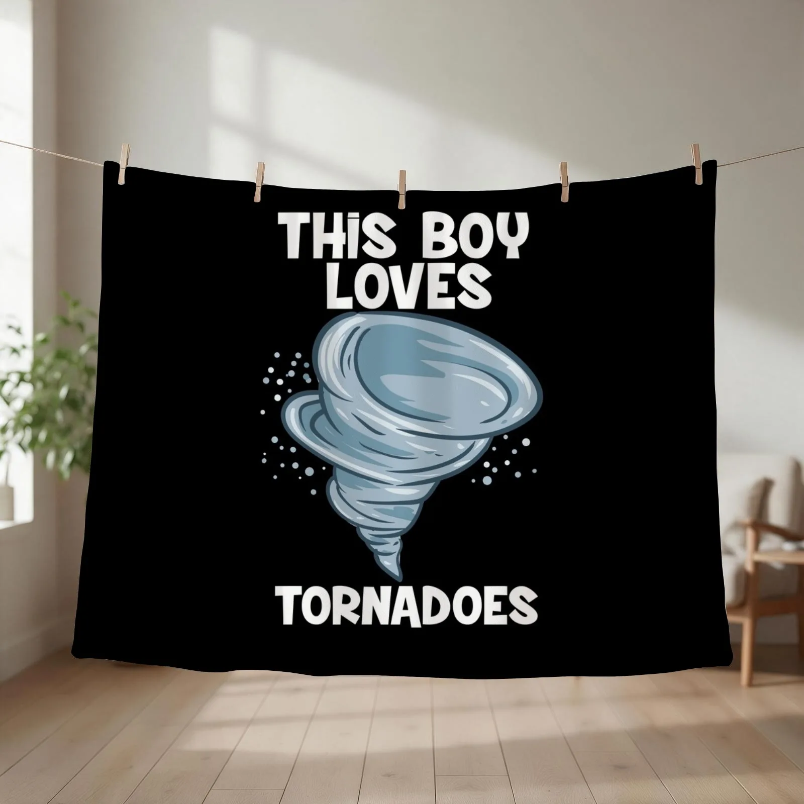 Meteorology Weather Meterologist Tornado Chaser Throw Blanket couch cozy soft plush fuzzy picnic outdoor blanket