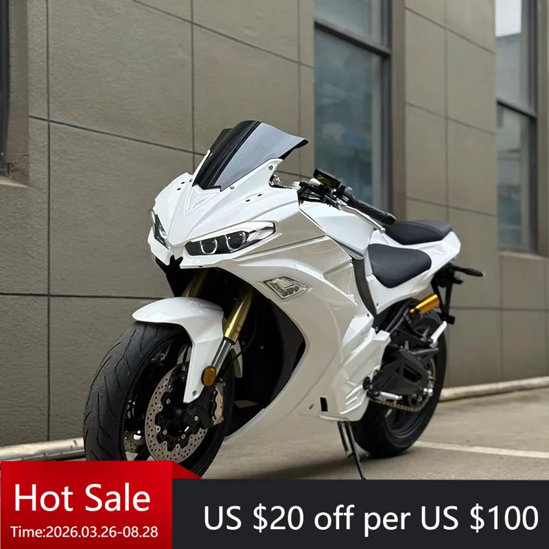 Tc Manufacturer Low Price New Popular Racing Electric Motorcycle H400-M 72V 130 km/h, Chinese Adult Motorcycle