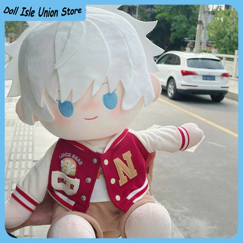 Original Anime Role Peripheral Gojo Satoru Doujin Plush Stuffed Cotton Doll Toys Cosplay Figurine Plushie Pillow 40cm