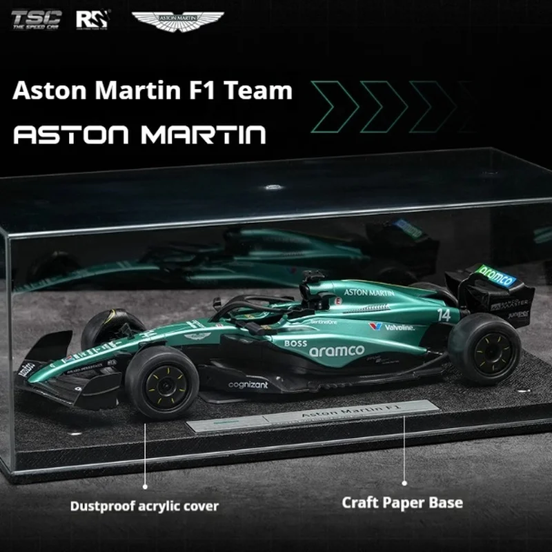 Tsc carte de vitesse 1:18 Aston Martin F1 voiture de course en alliage modèle de Simulation de voiture ornement de bureau recueillir modèle de voiture cadeau pour homme