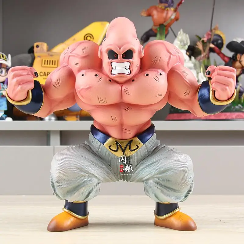 

Anime Dragon Ball Figure 25cm Demonic Muscle Transforming Majin Buu Collectible Anime Figure Big Model Statue Decoration Toys