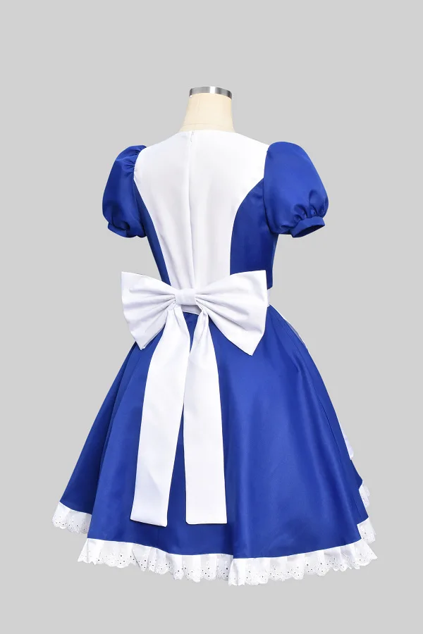 Alice Madness retorna fantasia Cosplay para mulheres, fantasias de Halloween, vestidos de empregada, avental, vestir, jogo